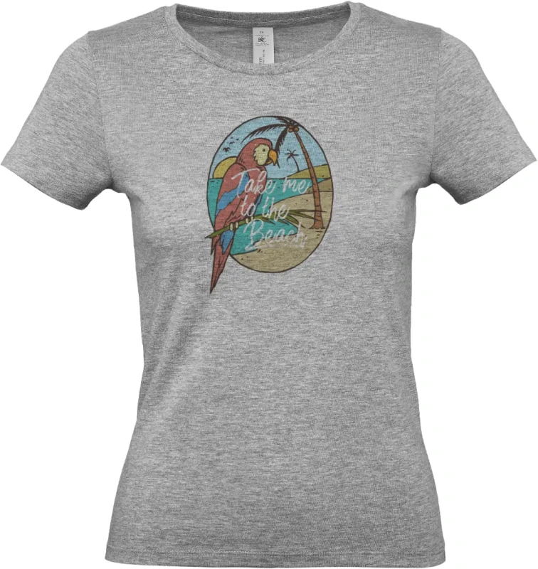 dámské sportovní šedé tričko Paradise Bird