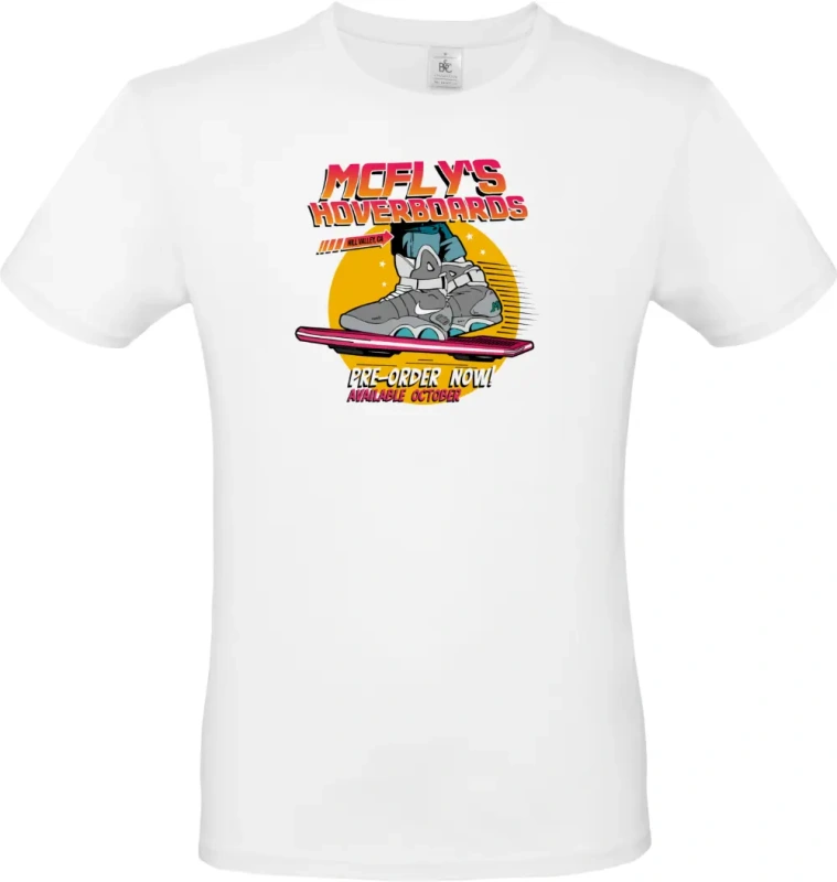 pánské bílé tričko Hoverboard