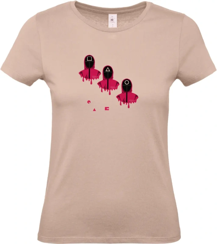 dámské světle ružové tričko SquidGame