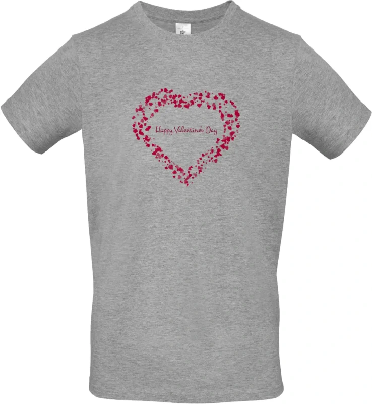 pánské sportovní šedé tričko Happy Valentine's Day