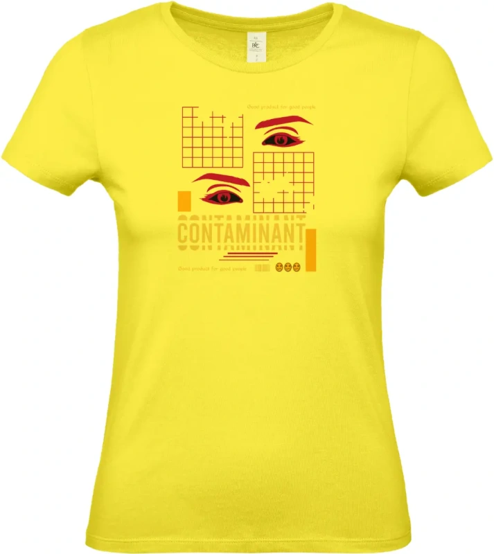dámské citronové tričko Contaminant