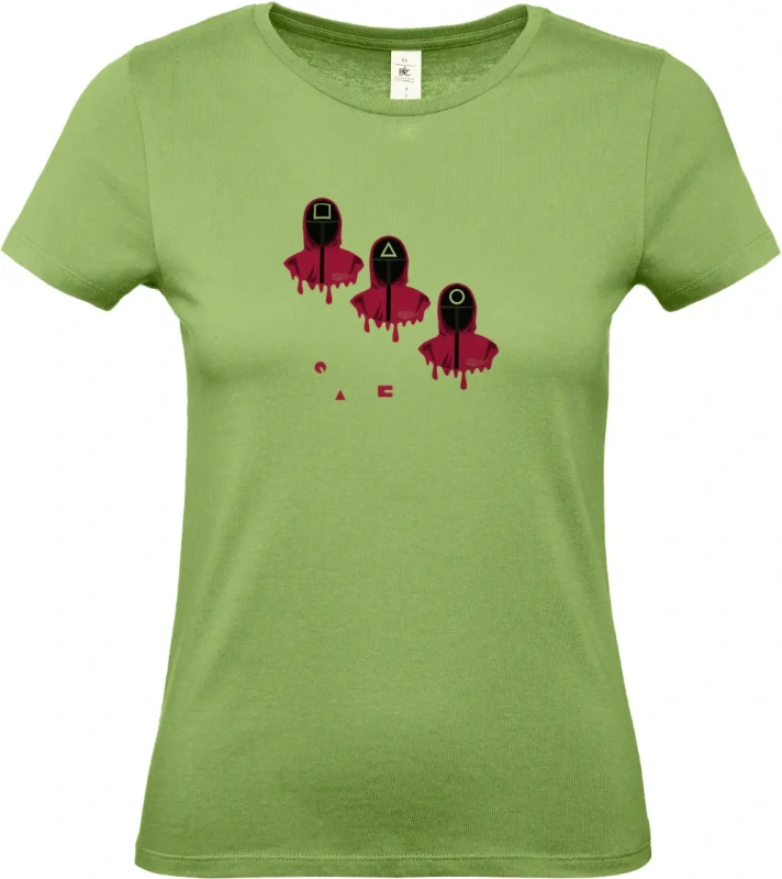 dámské pistáciové tričko SquidGame