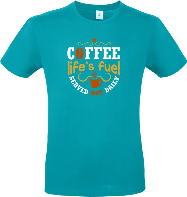 pánské tyrkysové tričko Fuel coffee