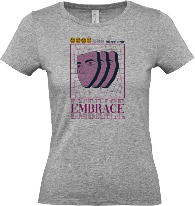 dámské sportovní šedé tričko Embrace