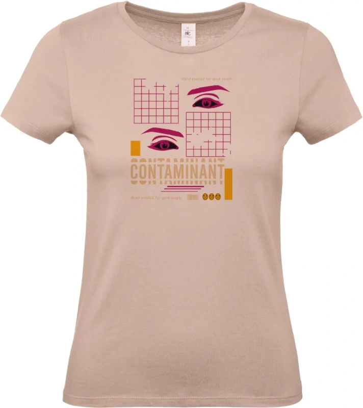 dámské světle ružové tričko Contaminant