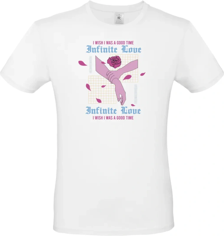 pánské bílé tričko Infinite Love