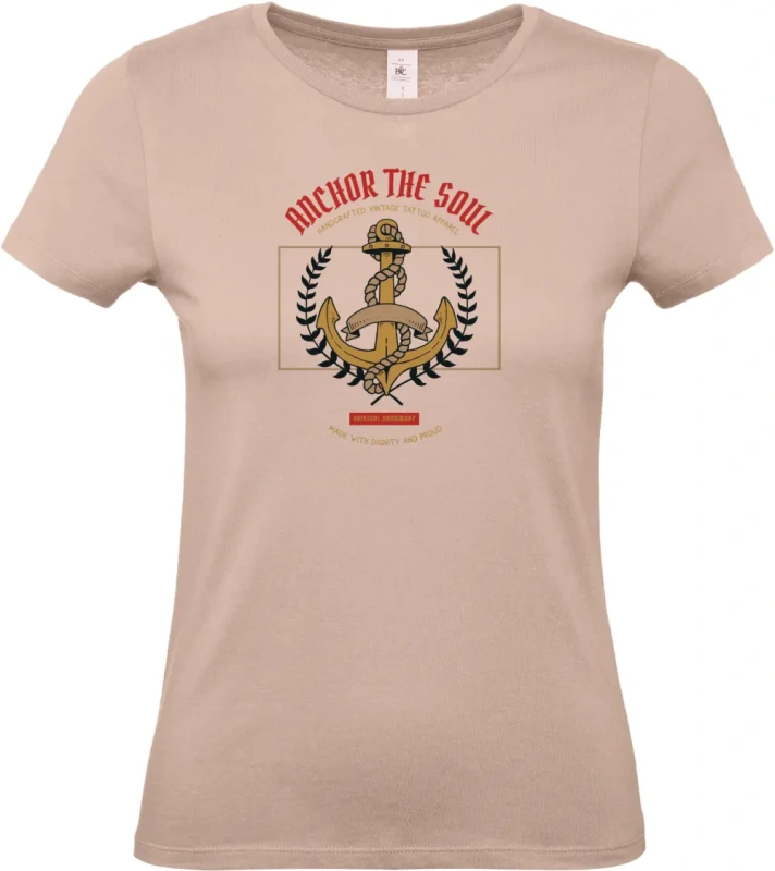 dámské světle ružové tričko Anchor the Soul