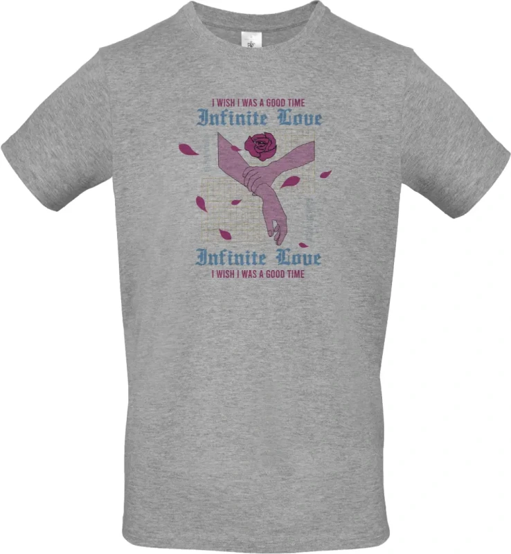 pánské sportovní šedé tričko Infinite Love