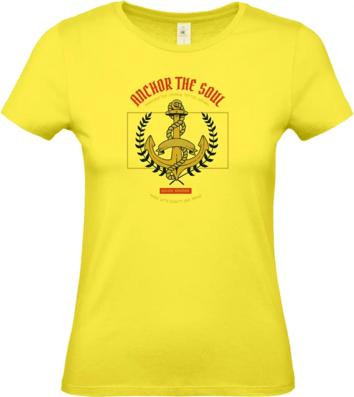 dámské citronové tričko Anchor the Soul
