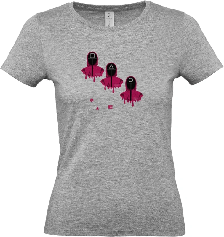 dámské sportovní šedé tričko SquidGame