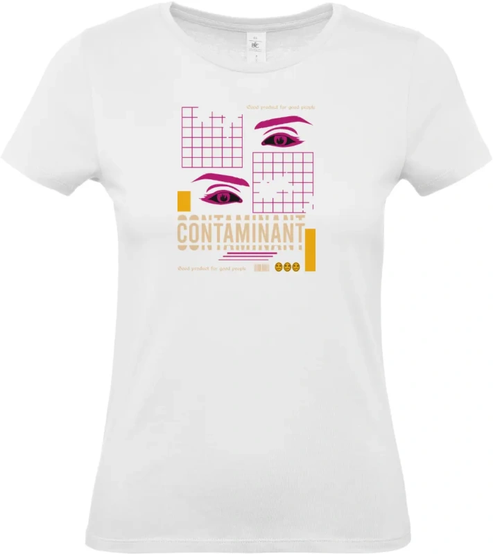 dámské bílé tričko Contaminant