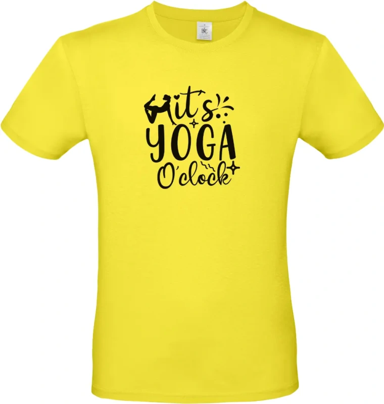 pánské citronové tričko It's Yoga O'clock