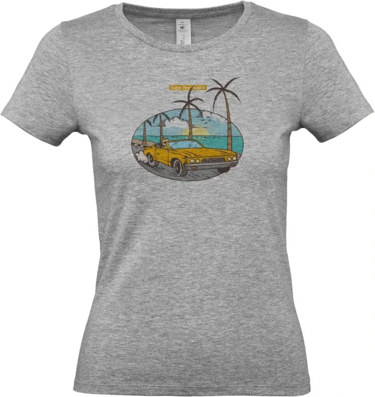 dámské sportovní šedé tričko Coast To Coast