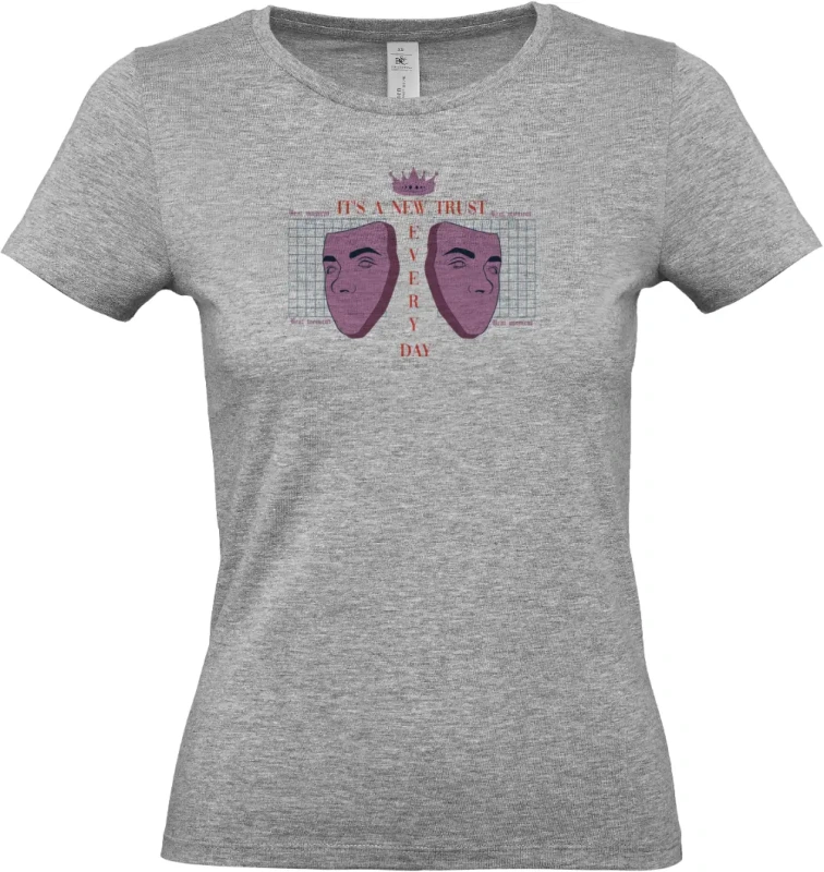 dámské sportovní šedé tričko Its a New Trust