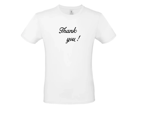 pánské bílé tričko Thank you