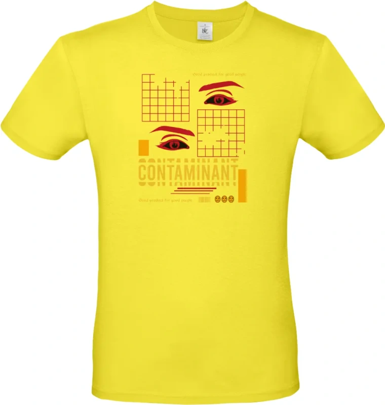 pánské citronové tričko Contaminant