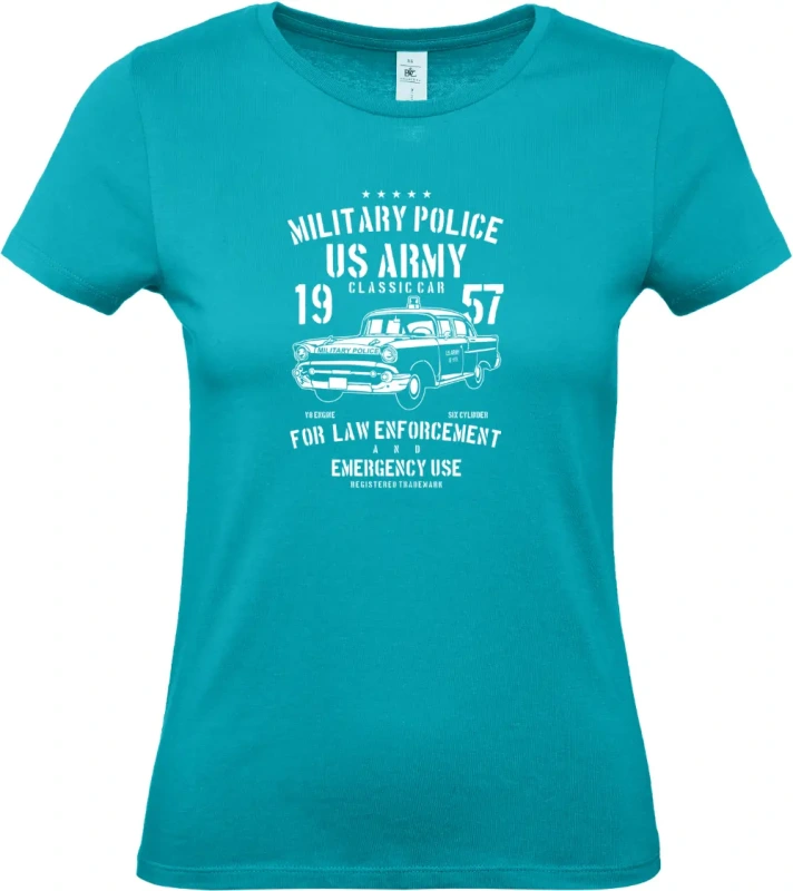 dámské tyrkysové tričko Army Classic Car