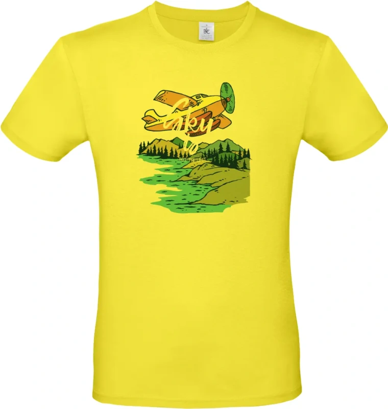 pánské citronové tričko Alaska