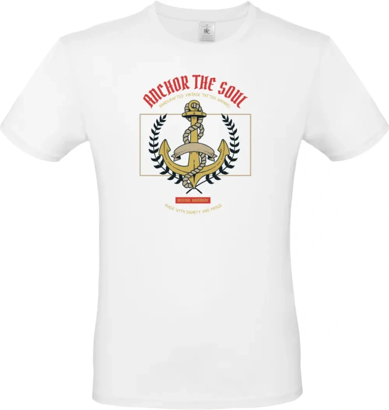 pánské bílé tričko Anchor