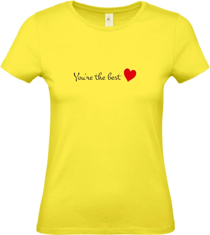 dámské citronové tričko You're The Best