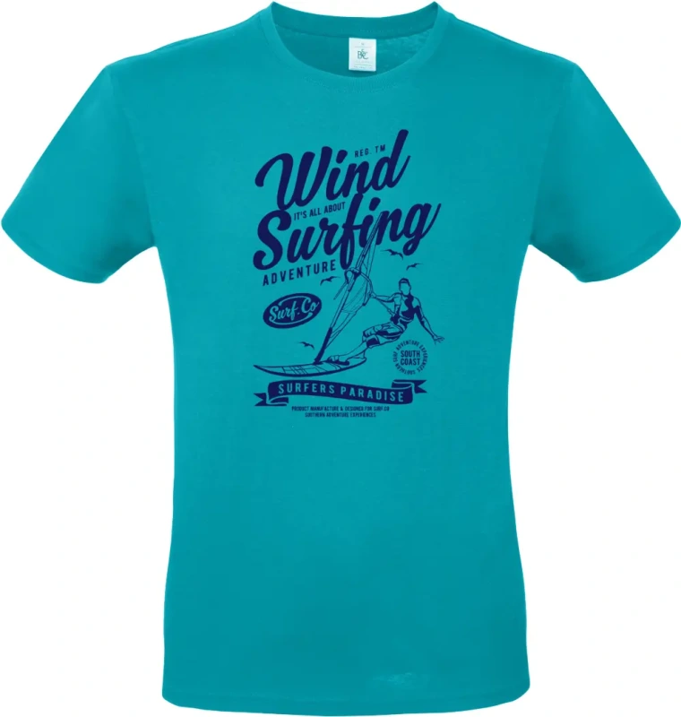pánské tyrkysové tričko Wind Surfing