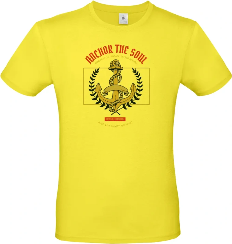pánské citronové tričko Anchor