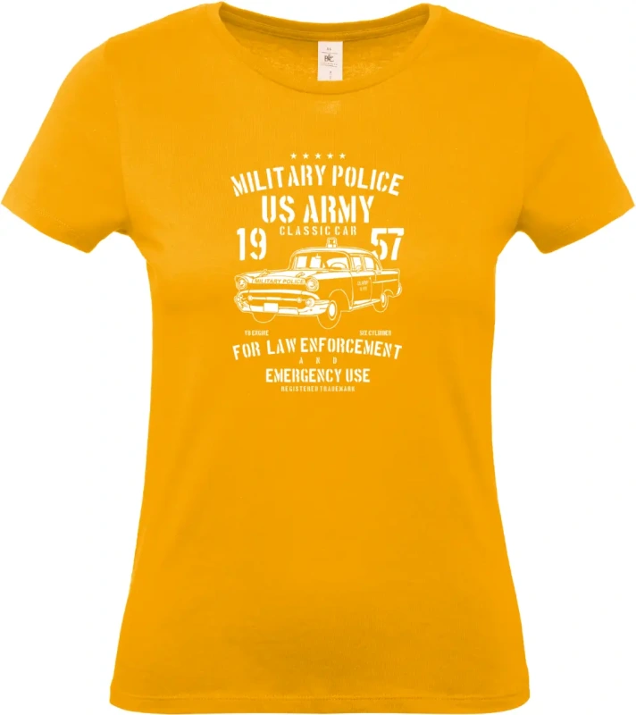 dámské královská meruňkové tričko Army Classic Car