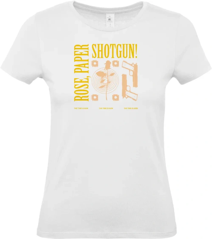 dámské bílé tričko Rose Paper Shotgun