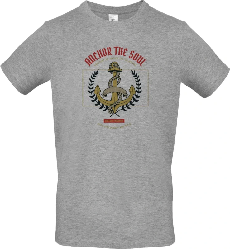 pánské sportovní šedé tričko Anchor