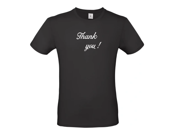 pánské černé tričko Thank you