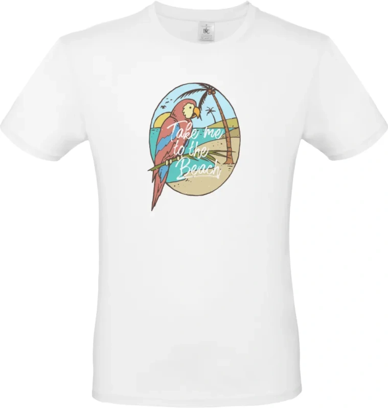 pánské bílé tričko Paradise Bird