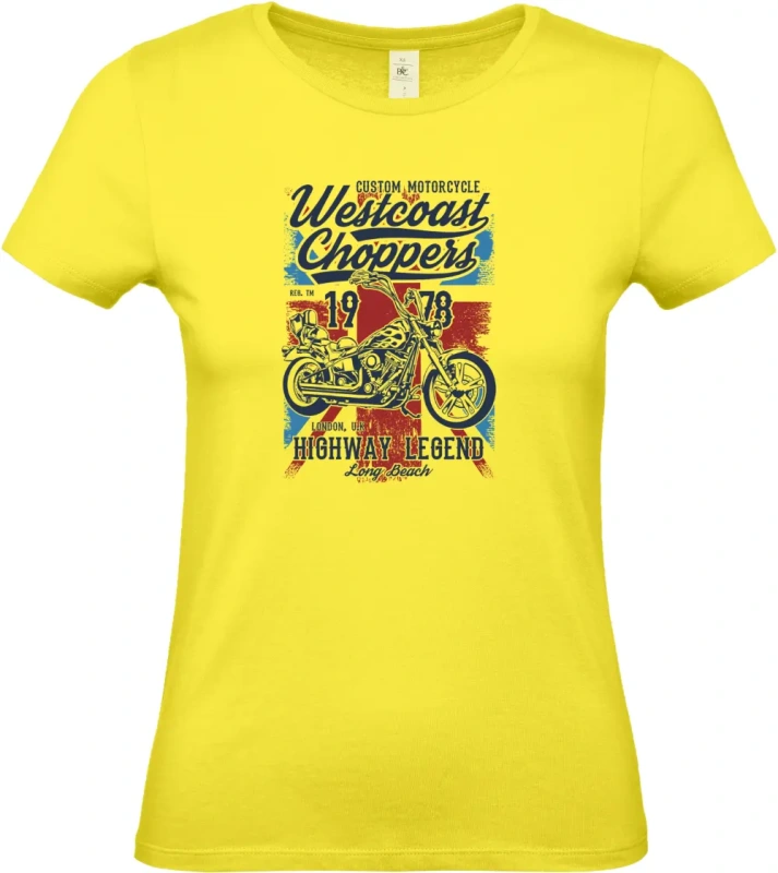dámské citronové tričko Westcoast Choppers