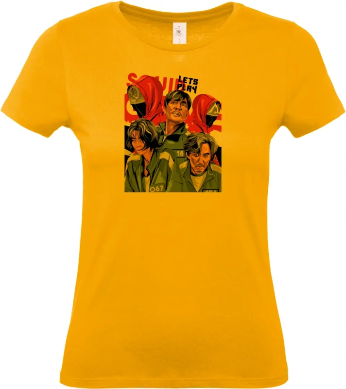 dámské meruňkové tričko SquidGrunge