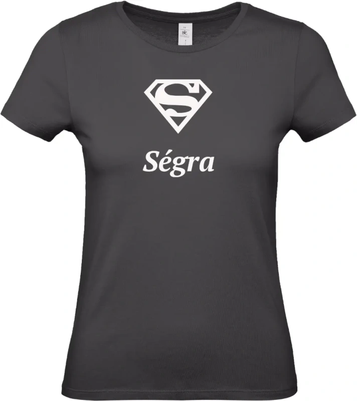 dámské černé tričko Super Ségra s bílým textem