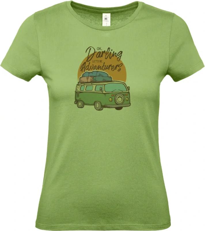 dámské pistáciové tričko Be Adventurers