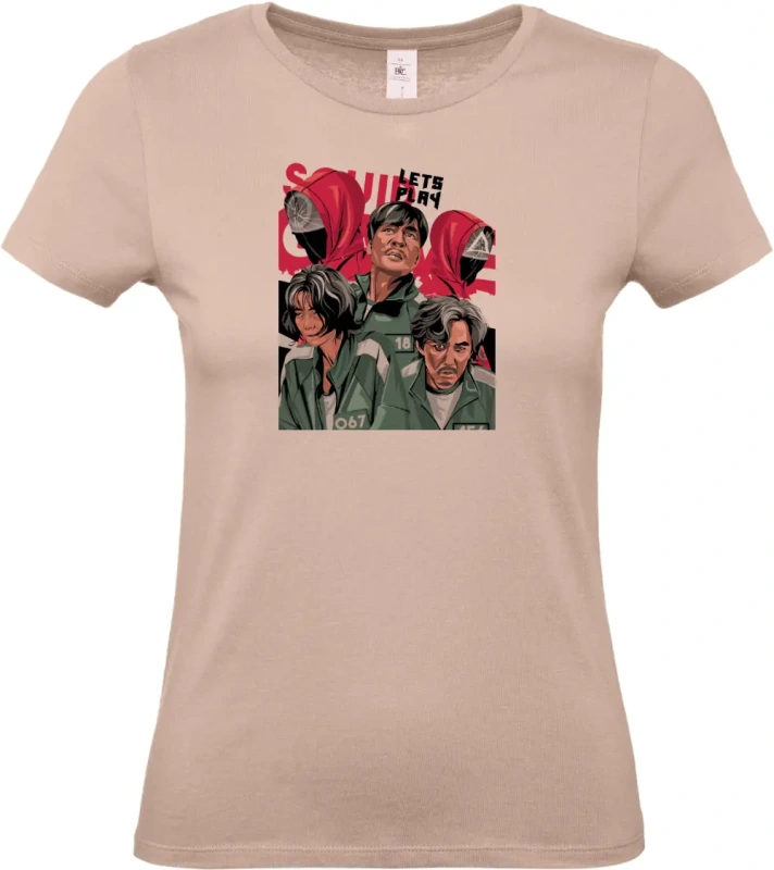 dámské světle ružové tričko SquidGrunge