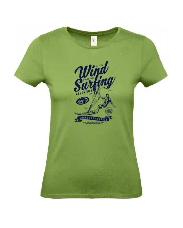 dámské pistáciové tričko Wind Surfing