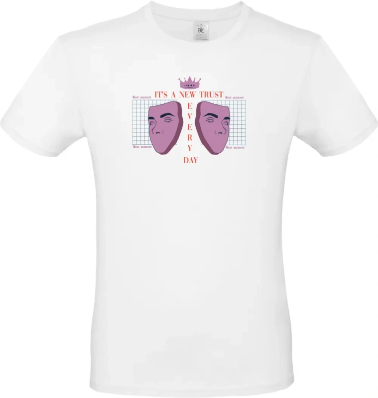 pánské bílé tričko Its a New Trust