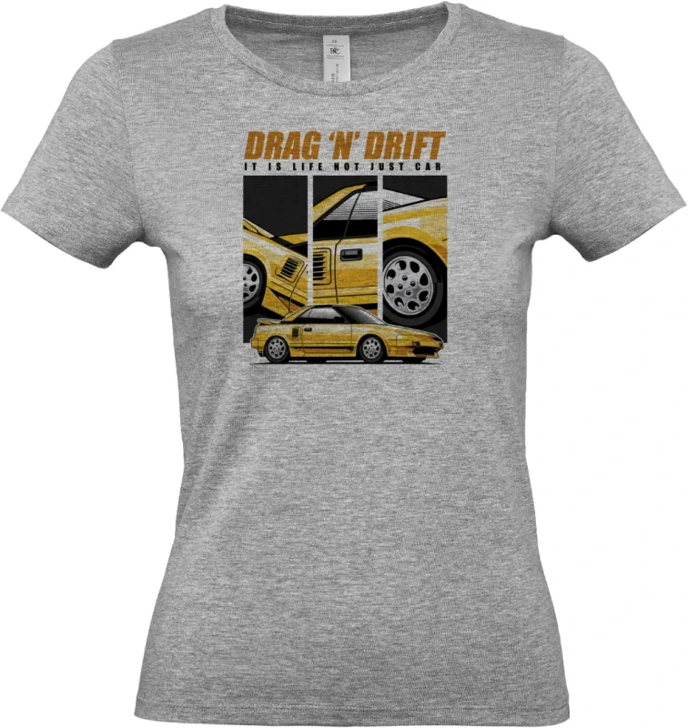 dámské sportovní šedé tričko Drift car 2