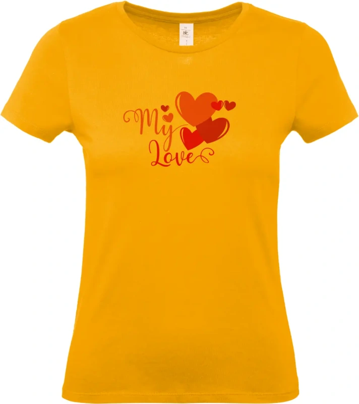 dámské meruňkové tričko My Love