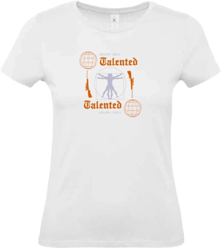 dámské bílé tričko Creative Circle Talented