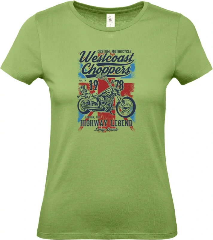 dámské pistáciové tričko Westcoast Choppers