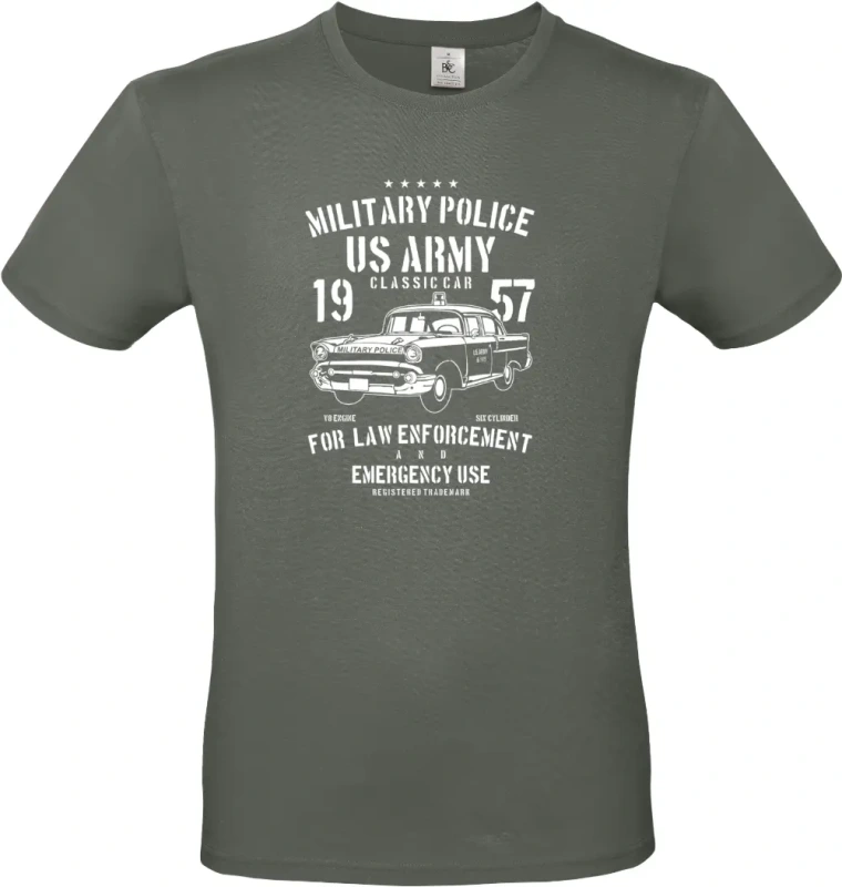 pánské khaki tričko Army Classic Car
