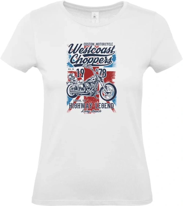 dámské bílé tričko Westcoast Choppers