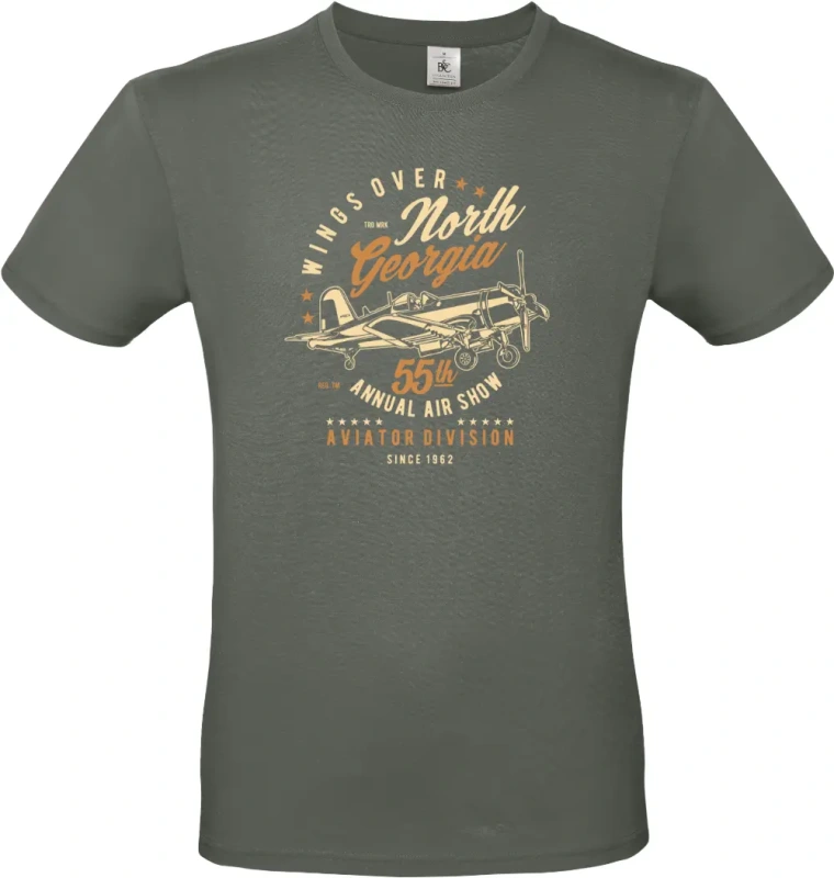 pánské khaki tričko Wings Over North Georgia