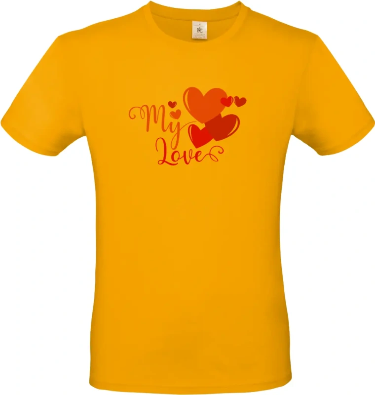 pánské meruňkové tričko My Love