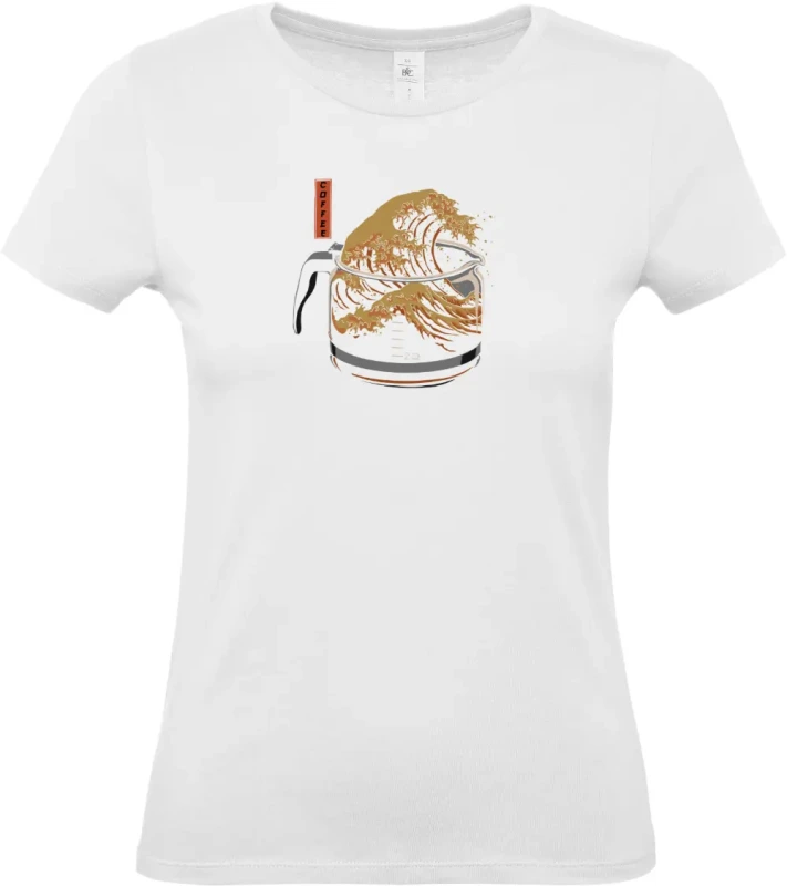 dámské bílé tričko Coffee