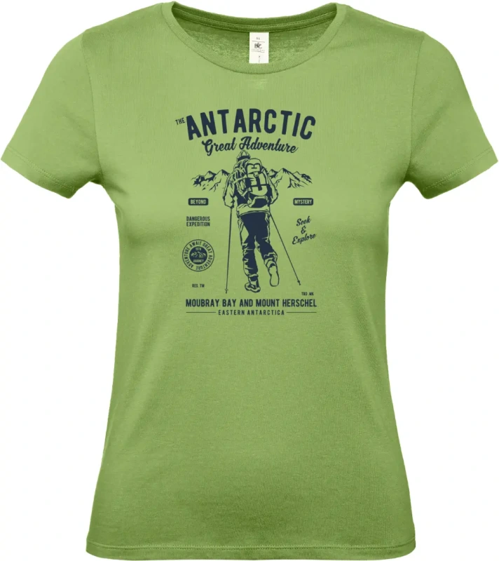 dámské pistáciové tričko Antarctic Adventure