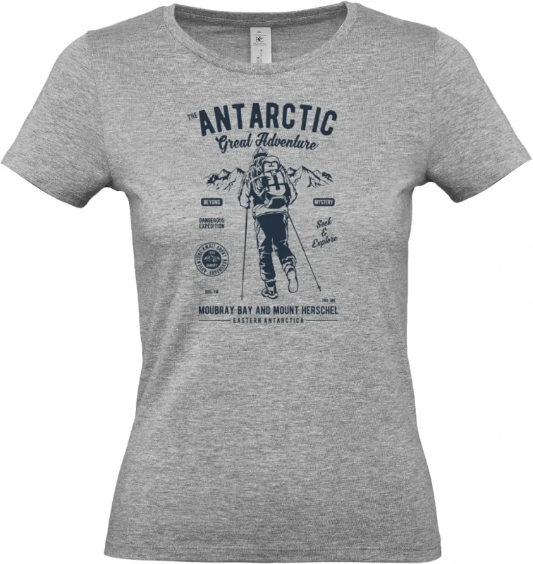 dámské královská sportovní šedé tričko Antarctic Adventure