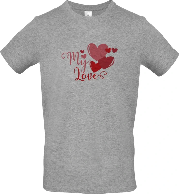 pánské sportovní šedé tričko My Love